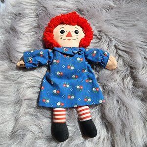 Playskool 1987 vintage‎ 12" Raggedy Ann cloth doll